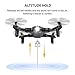 ScharkSpark Drone for Beginners, Portable RC Quadcopter with Foldable Arms Indoor/Outdoor Play, 6-Axis Gyro One-Key Return/Headless Mode/Altitude Hold/3D Flips, Warrior II