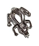 Frog Bead Cage - Old School Geekery Brand Jewelry Making Supplies - Hollow Silver Plated Bead Cage Pendant - Create your own Pearls, Stones, Rocks, Perfume and Essential Oil Scent Diffusing Necklace