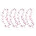 Hawaiian Ruffled Simulated Colorful Luau Silk Flower Leis Necklaces for Tropical Island Beach Theme Party Event, Birthday Supplies, Costume (50 Pack)