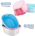 Lemoncy Large Plastic Foot Basin Foot Bath Spa Tub Foot Massage for Soaking Foot,Detox,Toe Nails, and Ankles,Pedicure,Improved Sturdy Portable Foot Tub Pinkthumb 3