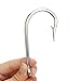 Goture Stainless Steel Fishing Hooks Long Shank Hooks Extra Strong for Saltwater Freshwater Size 6/0-12/0 10Pcs 8/0
