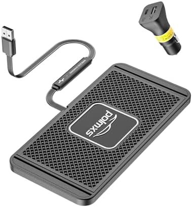 Wireless Qi Car Charging Pad Non-Slip Fast Charger for Phone