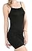 chifave Women's Sexy Seamless Bodycon Spaghetti Strap Cami Slip Under Mini Dress(Blcak,S)