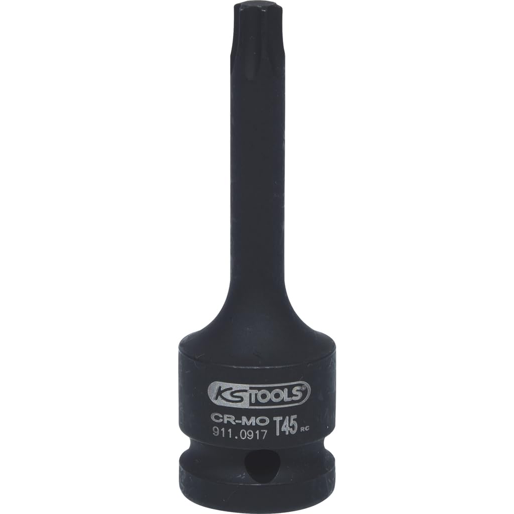 KS Tools 911.0917 T45 1/2-inch TX Long Impact Bit Socket
