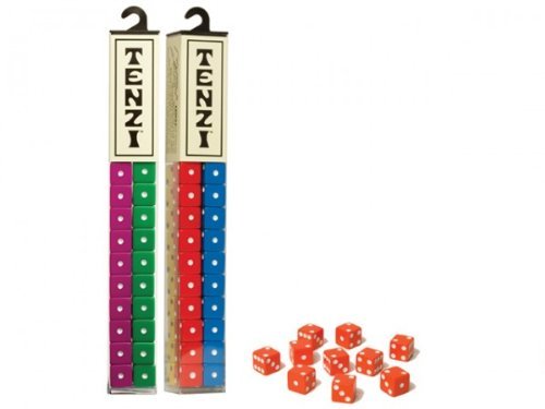 Tenzi 2 Pack for 8 Players - Assorted Colors - 8 Sets of Ten Dice