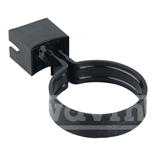 Pack of 2 x Osma 0T033B (Black) concealed screw pipe or socket bracket 68mm (2.5")