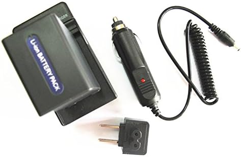 JIOOYEE Battery + Charger For Sony Handycam DCR-DVD108 DCR-DVD308 DCR-DVD408 DCR-DVD508 DCR-SX60 DCR-SX41 DCR-SX40 Handycam Camcorder