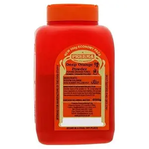 Preema Deep Orange Food Colour Powder - 3x500g (3 Pack)