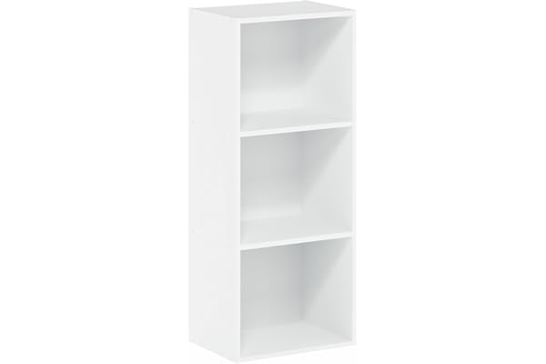 Furinno Luder Bookcase / Book / Storage , 3-Tier, White
