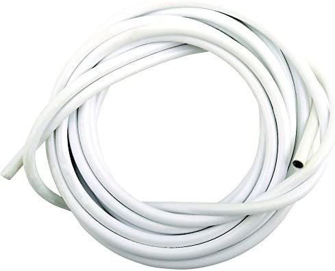 30m White Plastic Coated Curtain Wire Hanging Cord Cable Hook Eye