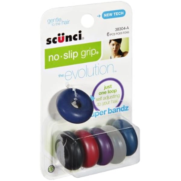 Amazon.com : Scunci No Slip Grip Evolution Super Bandz Hair