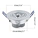Pocketman 10 Pack, 110V 3W Dimmable LED Ceiling Light Downlight,Cool White Spotlight Lamp Recessed Lighting Fixture,with LED Driver