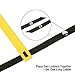 Ohuhu Agility Ladder, Speed Training Exercise Ladders for Soccer Football Boxing Footwork Sports Speed Agility Training with 4 Steel Stakes & Carrying Bag, 12-Rung