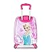 MOREFUN Frozen 18 Inch Luggage Hard Side Spinner Suitcase Carry on Luggage Rolling Pink 01