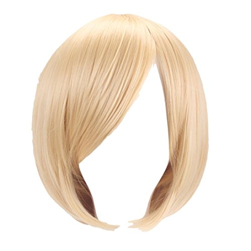 Sunward Women's Short Straight Wig Fashion Multi Color Anime Cosplay Party Wig