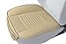 EDEALYN (2PCS PU Leather Car seat Cover Car Accessories Car Seat Protector Seat Covers Universal Car (19.7 inches deep × 20.87 Wide) (Beige-N)