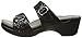 Dansko Women's Sophie Black Python Wedge Sandal