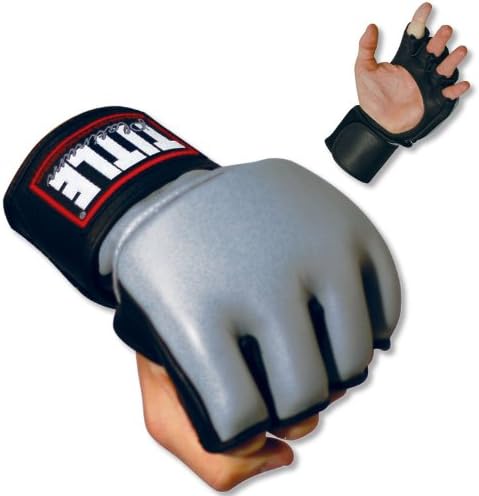 Platinum MMA Gloves Blk/Plt Ad L/XL