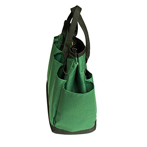 Garden Tote Bag Tool Storage Bag with 8 Pockets Oxford Gardening Lawn Carrier