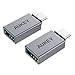 AUKEY USB C Adapter Aluminum [2 Pack] USB 3.0 Adapter Mini Compatible MacBook Pro 2017 / 2016 , Google Chromebook Pixelbook , Samsung Galaxy S9 / S8 / S8+ / Note 8 , Google Pixel 2 / 2XL - Space Gray primary