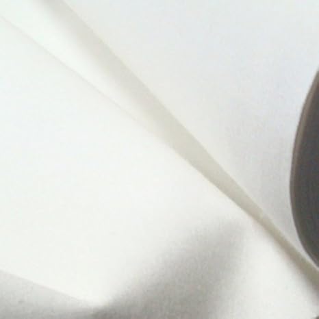 STOFFKONTOR Tischmolton Meterware wasserdicht Breite 90cm Weiss