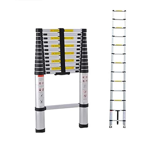 Inditradition Ultra-Stable Aluminium Folding Step Ladder (Silver, 6.5 ft)