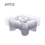 24pcs Melon Supports, Plastic Plant Garden Cradle Prevent from Rot for Watermelon Pumpkin