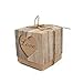 Leehome 100PCS Favor Boxes 2x2x2 Inches Love Rustic Wedding Party Candy Gift Boxes with Burlap Twine