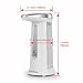 GooQee Automatic Touchless Countertop Liquid Soap Dispenser with IR Sensor - Remain Visible Window - Waterproof Base for Kitchen Bathroom Sanitizer Shampoo Lotion – Chime Optional (White 12oz/340ml)