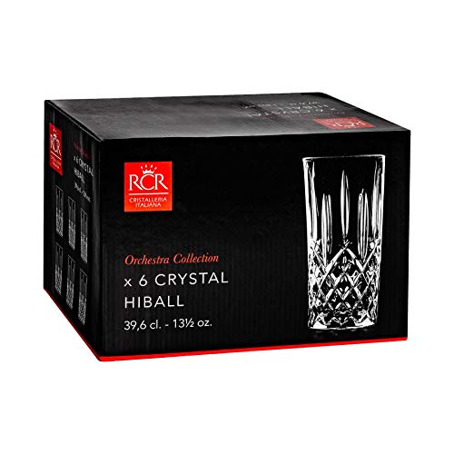 RCR Kristall Orchestra Glasschliffhighball Cocktailgläser Trinkgläser Set - 396ml - Packung mit 6 – Bild 8