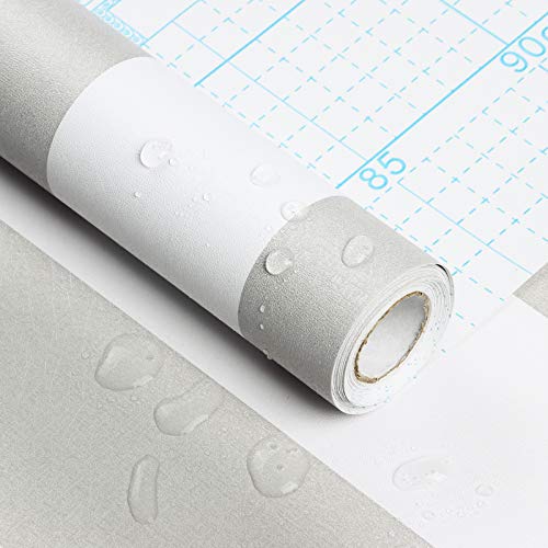 Guvana Gray and White Wallpaper Stripe Peel and Stick Wallpaper Self-Adhesive Contact Paper 118\