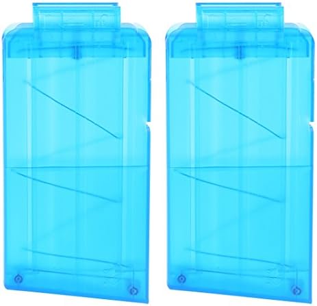 Worker Magazines 10-Darts Quick Reload Clip Bullet Clips for nerf n-strike elite blasters (Transparent Blue)