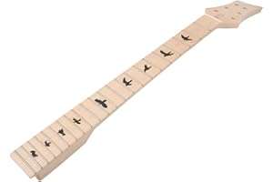 Electric Guitar Neck,22 Fret Wooden Construction Guitar Neck Replacement for Musicians Guitarists DIY Repair Projects