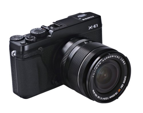 FUJIFILM デジタル一眼レフカメラ X-E1 ブラック レンズキット ミラーレス 1630万画素 APS-Cサイズ Xマウント X-E1/XF18-55 SET B