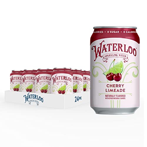 Waterloo Sparkling Water, Cherry Limeade Naturally Flavored, 12 Fl Oz
