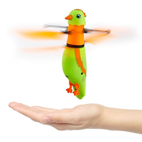 Besde Toy | Helicopter |Induction Bird | Sound Flying Toy Gift | LED Barking |Sensing ToyToy (green, Induction Birdie)
