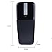 New Folding Mouse 2.4GHz Arc Touch Wireless Mouse Foldable Optical Mice with USB Receiver Suitable Bending Start Flat Close for PC Notebook/Laptop (Black)