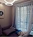 Kids Room Window Curtain Decoration Rod Pocket Process Multiple Sizes Star Voile Curtain/Drape(1 Panel) W39inchxH84inch