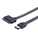 CableCreation 50CM Power Esata (eSATAp) to Micro Sata 16Pin 1.8” SSD Cable, Comb eSATA USB 2.0 Power Data Cable Adapter for 1.8