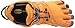 Vibram Men's V Trail Runner, Orange/Grey/Black, 9-9.5 M US / 42 EU