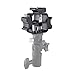 FOTYRIG 3 Triple Cold Shoe Mount Umbrella Holder Camera Speedlite Mount Adjustable Hot Shoe Mount Flash Bracket for Speedlight, Led Lights, LED Monitors, Microphones, Audio Recorder & Studio