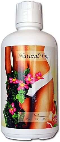 Natural Tan Super Fruit Infused 12% DHA Sunless Airbrush Spray Tanning Solution 64oz (ships in 2 qts)