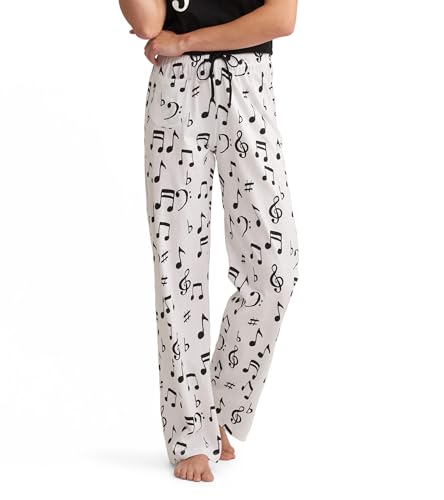 Little Blue House by Hatley Women’s Jersey Pajama Pants, Music Notes, X-Small