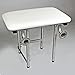 CSI Bathware SEA-SD2216-NH-PA ADA Bathroom Shower Bath Seat, Folding, Wall-Mounted, Rectangular, Padded Seat, 22-Inch by 16-Inch
