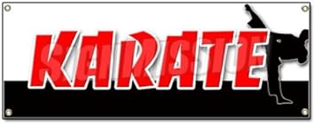 Karate Banner Sign Martial Art Self Defense School Amazon Com