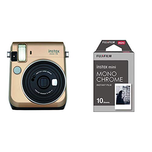 Instax Mini 70 Caméra instantané Or & Fujifilm 70100137913 Instax Mini Développement instantané Monochrome
