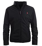 Polo Ralph Lauren Mens Perry Lined Winter Jacket (XX-Large, RL Black/Red Pony)
