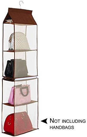 Detachable Non-Woven Fabric Handbag Storage Organizer Multilayer Clothing Sorting Bags Household Supplies Bedroom Hanging Bag