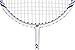 FiberFlash 7 Badminton Racket Set, Featuring 2 Carbon Fiber Shaft Racquets, 3 Shuttlecocks Plus Fabric Carrying Bag All Included (Red/Blue/White)