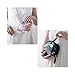 Marble Makeup Bag Travel Cosmetic Case Organizer Portable Large Toiletry Bags with Brushes Holder PU Gold Zipper Make-up Storage Pouch for Women,White (Flowers)